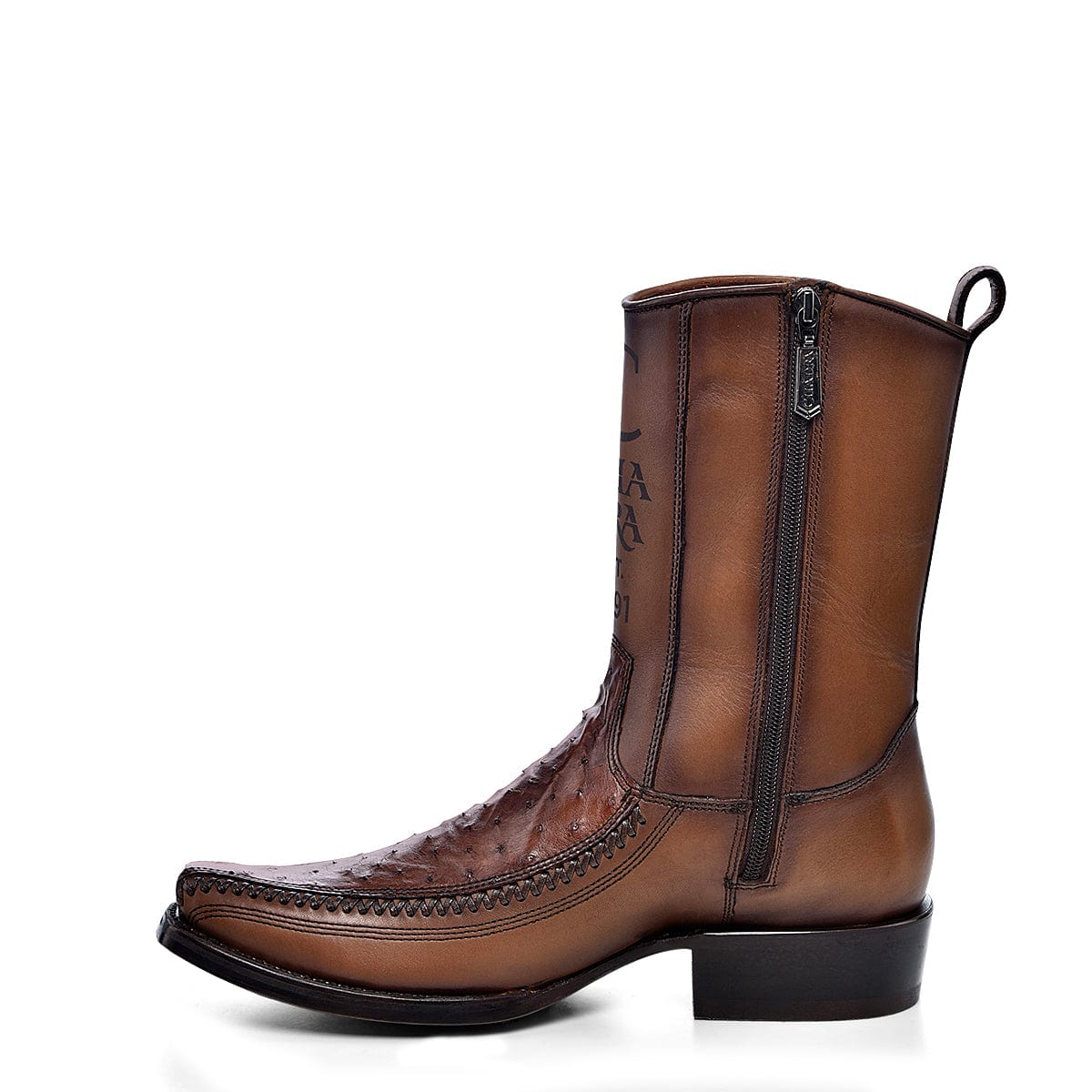 Bota Vaquera Cuadra Senda Dorada Castaño - Image 4
