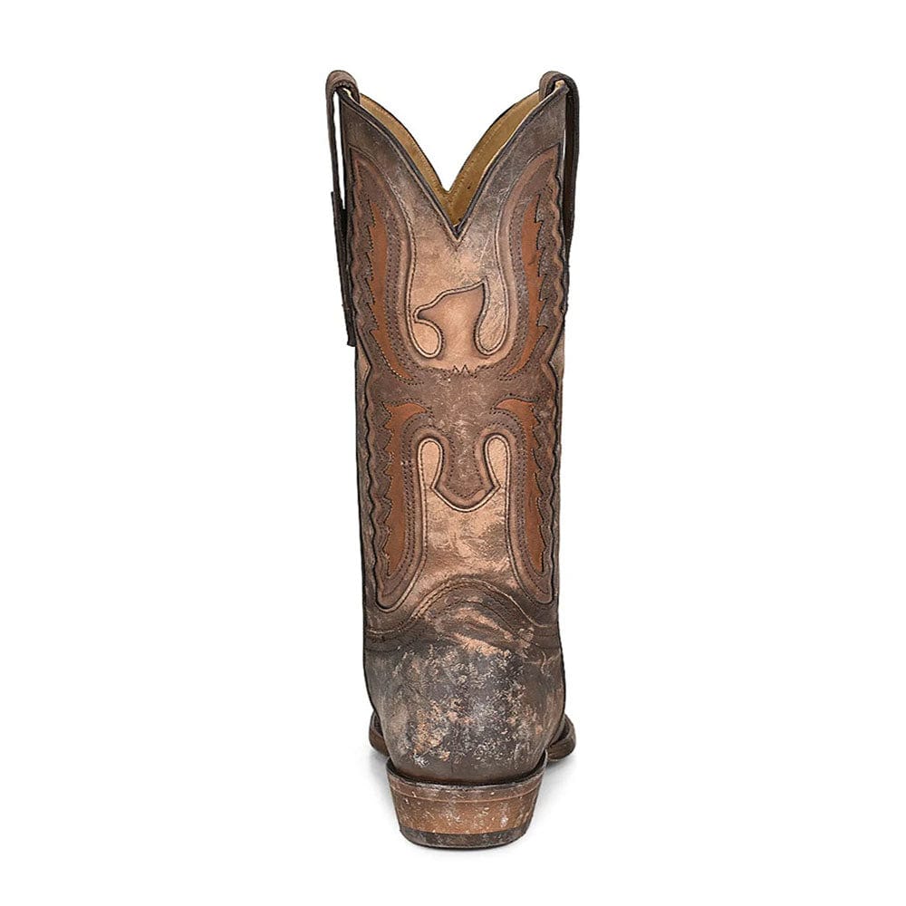 Bota Vaquera Distressed Tan Eagle - Image 4