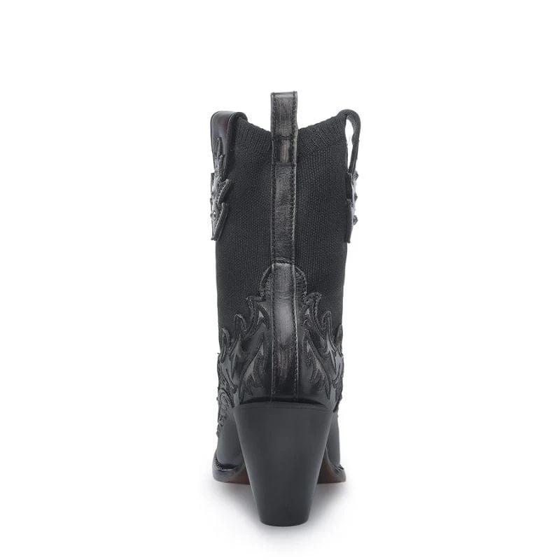 Botin Casual Velvet Gun Negro - Image 4
