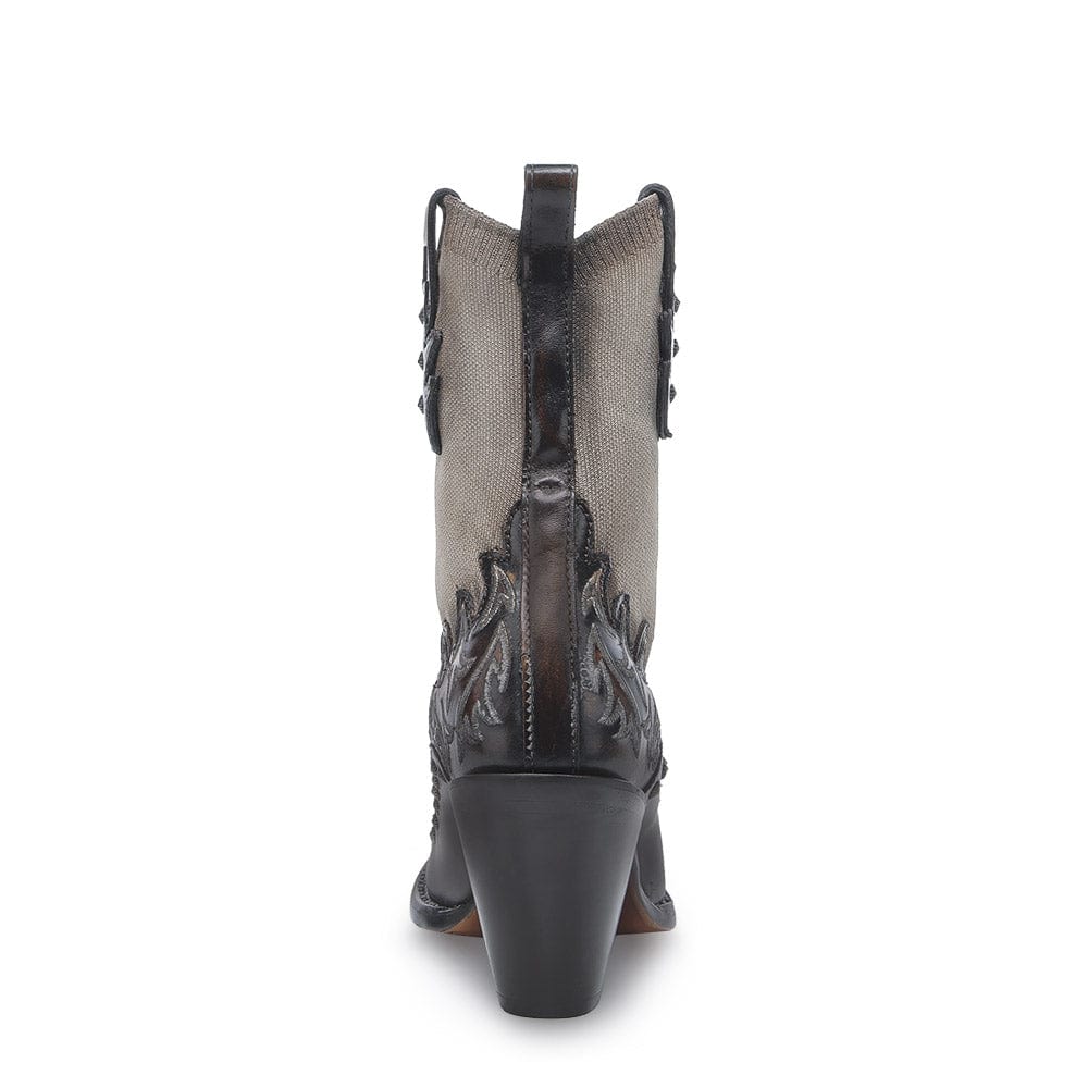 Botin De Tubo Alto Negro Degradado - Image 4