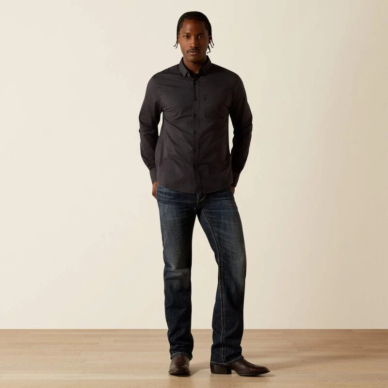 Camisa Michael Modern Fit Negra - Image 3