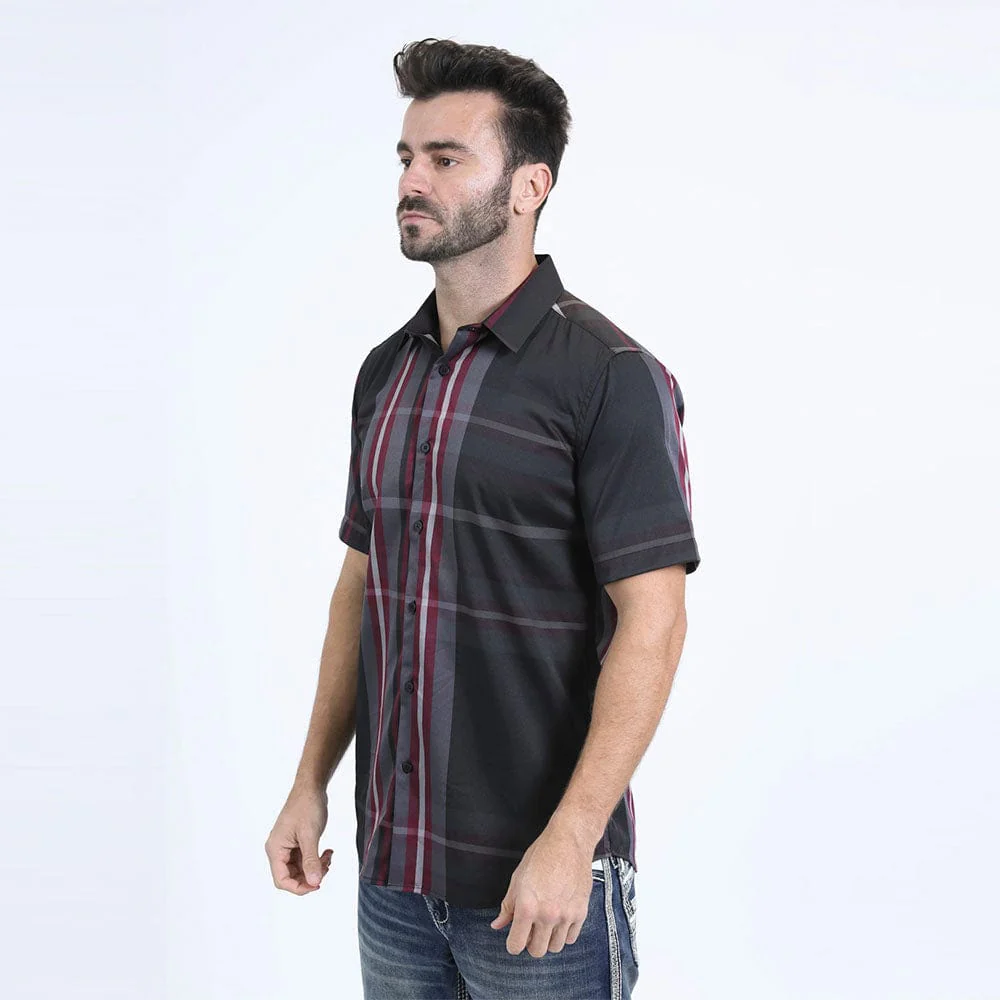Camisa Platini A Cuadros Negra - Image 3
