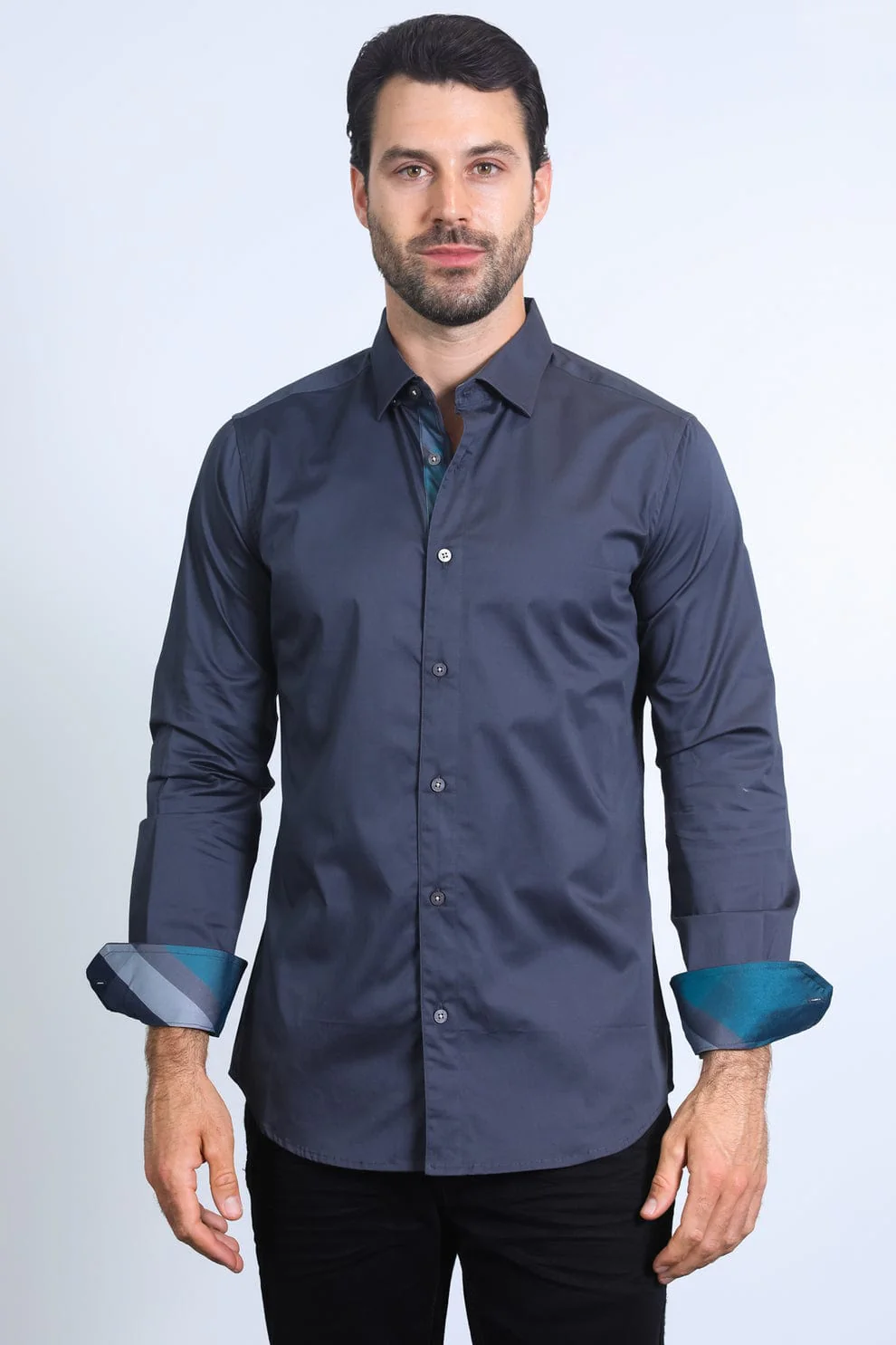 Camisa Platini Lisa Charcoal - Image 3