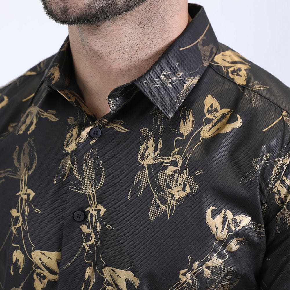 Camisa Platini Modern Fit Fashion Negra - Image 4
