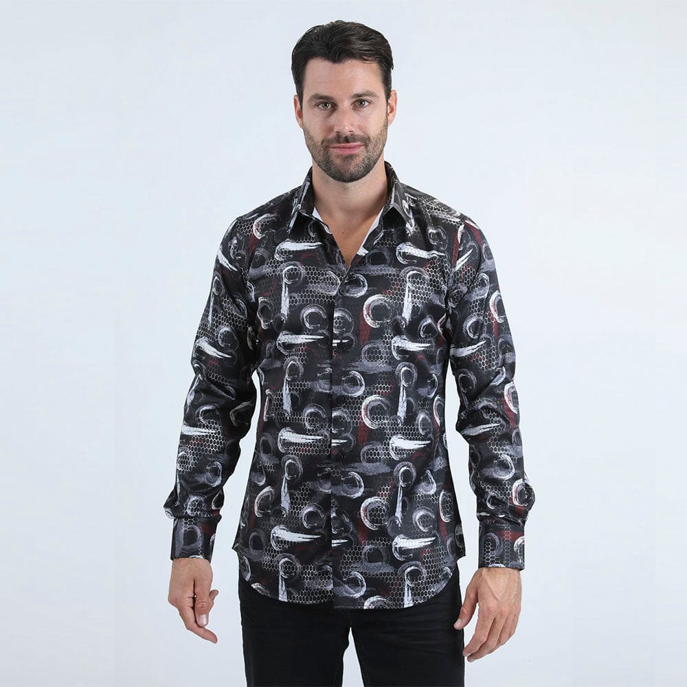 Camisa Platini Modern Negra/Blanco