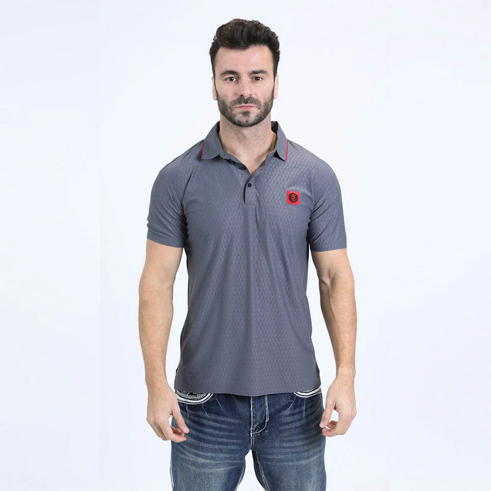 Camisa Platini Polo Modern Fit Gris