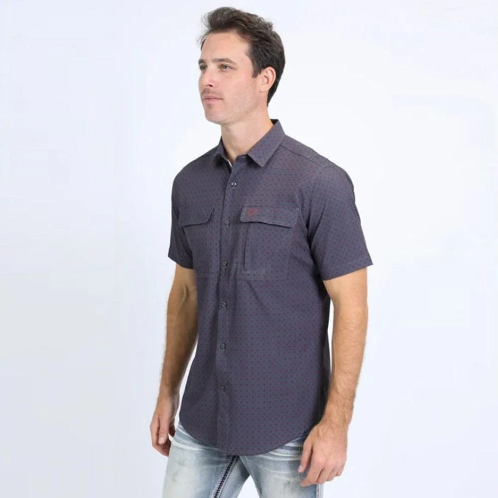 Camisa Platini Sleeve Aztec Negra - Image 2