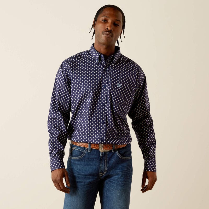 Camisa Stone Classic Fit Azul