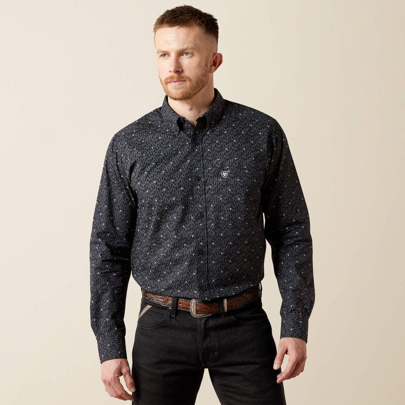 Camisa Ariat Wheaton Fitted Navy