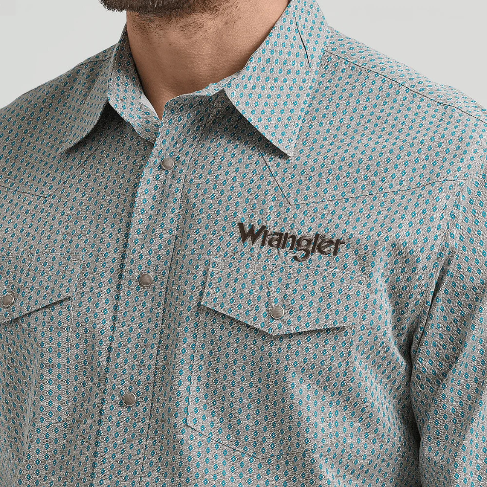Camisa Wrangler Western Green Diamond - Image 4