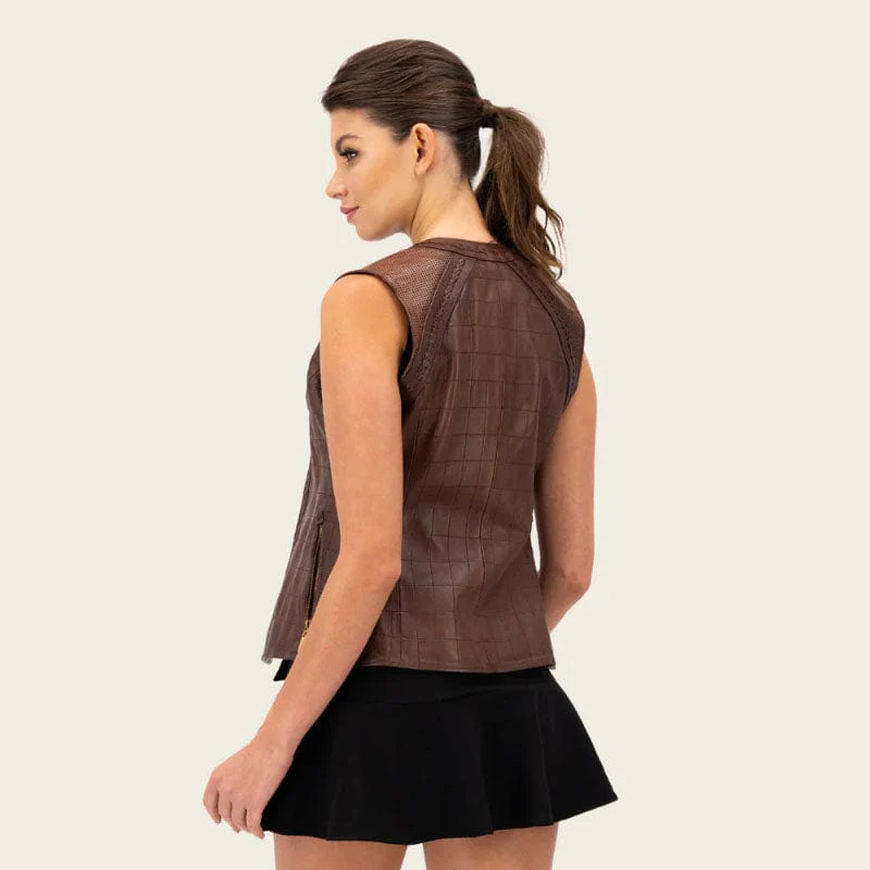 Chaleco Cuadra Chocolate - Image 2