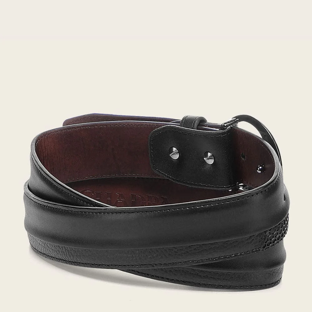Cinto Cuadra Stitching Negro - Image 2