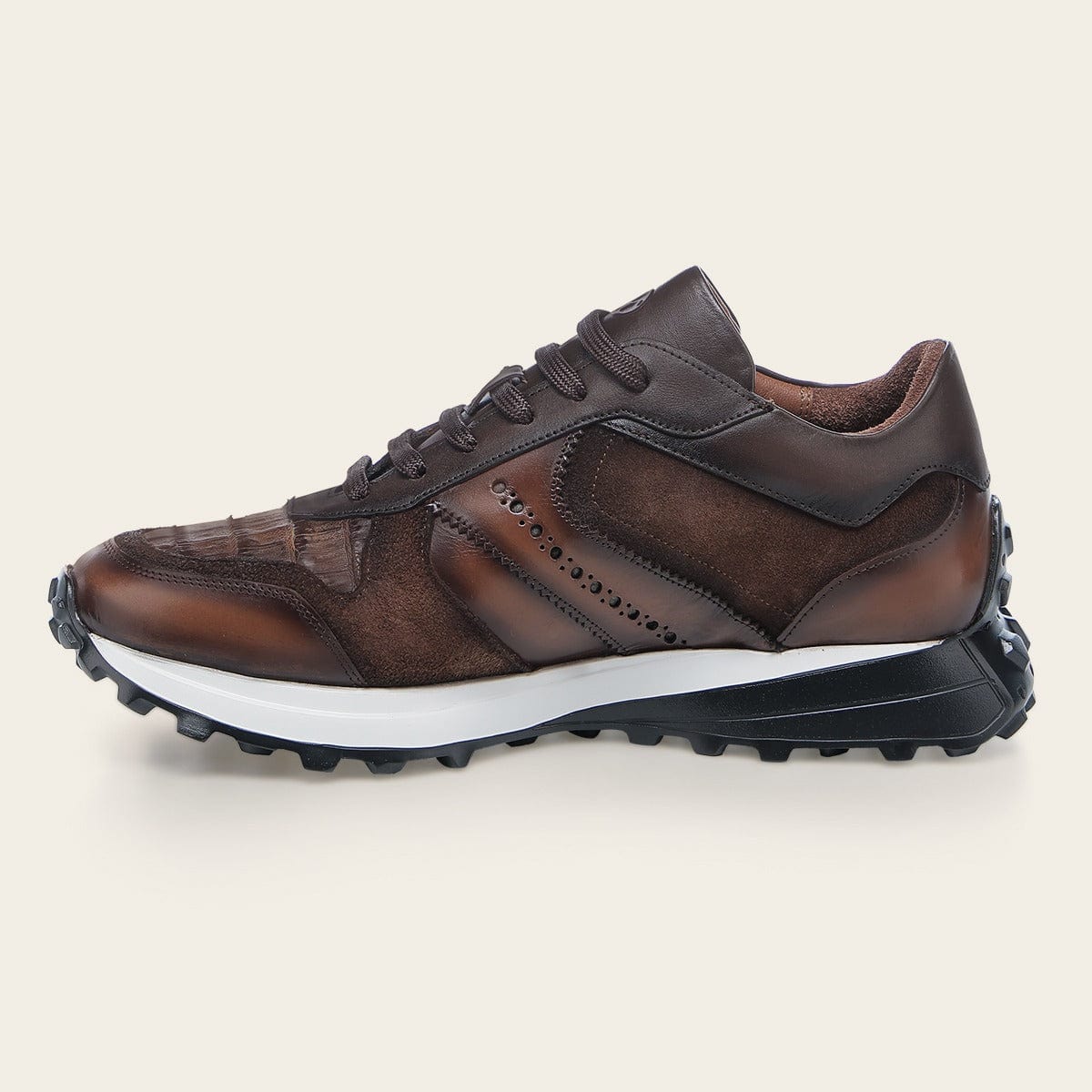Sneakers Franco Cuadra Caiman Lace Up Cognac - Image 3